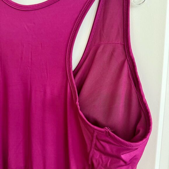 Magenta Sleeveless Jumpsuit - Picture 4 of 5
